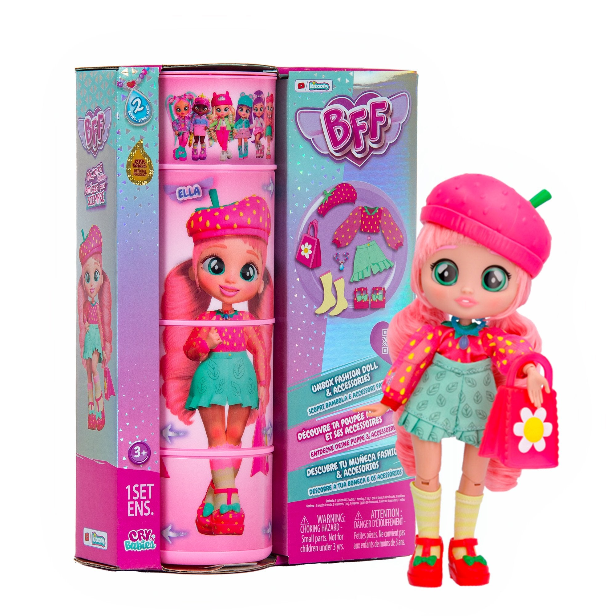 Cry Babies Bff Doll Ella 8"
