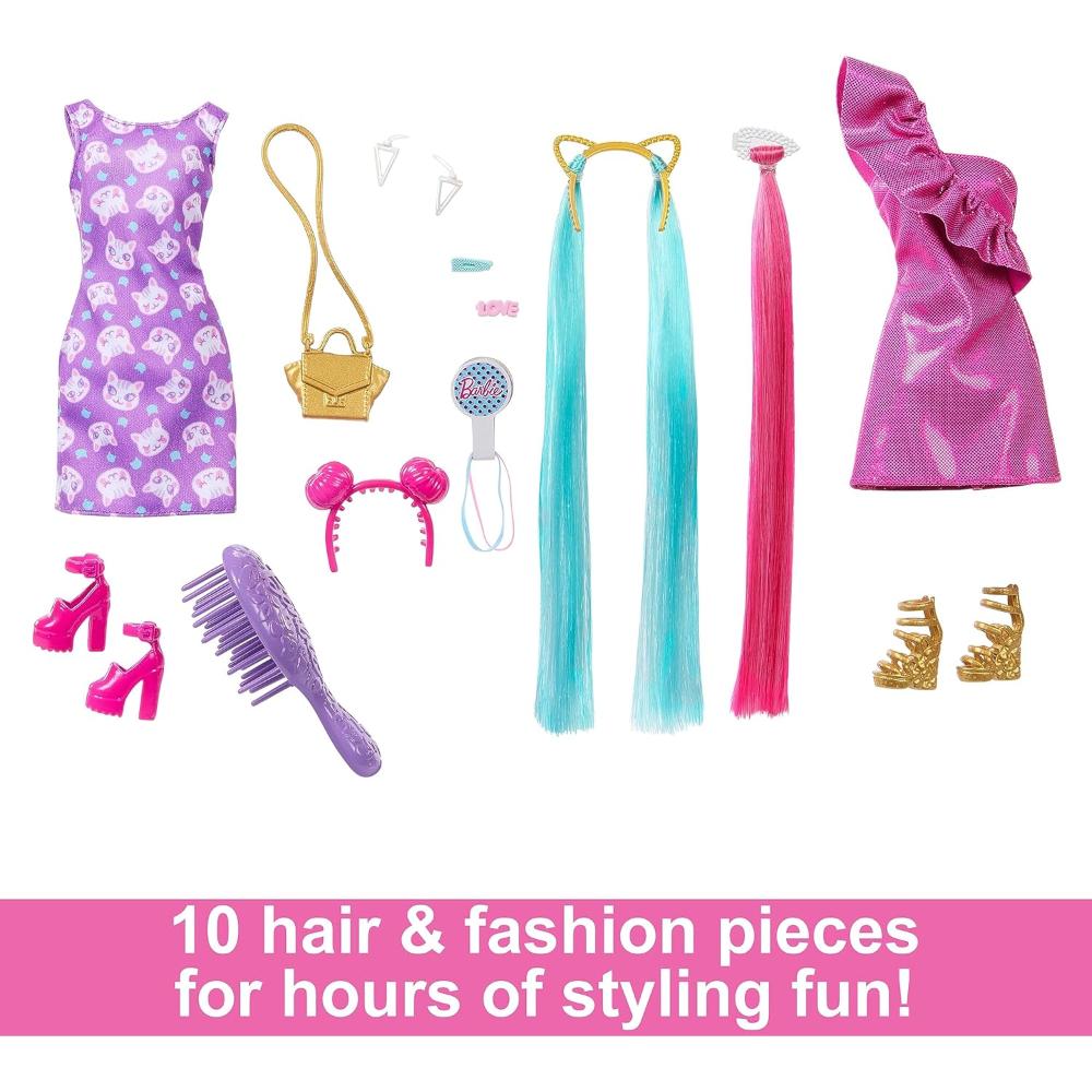Barbie Fun  Fancy Hair Cat Doll