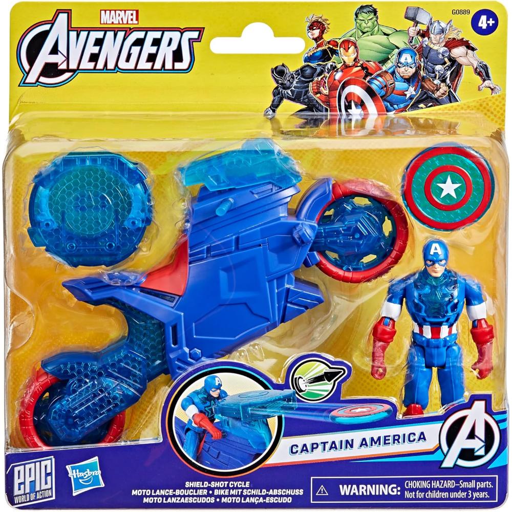 Marvel Avengers 4In Cap Shield Shot Cycle Marvel Avengers 4In Cap Shield Shot Cycle