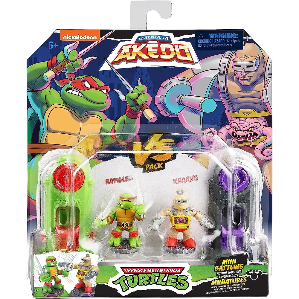 Legends Of Akedo TMNT Mini Battling Warriors Raphael vs Kraang Pack