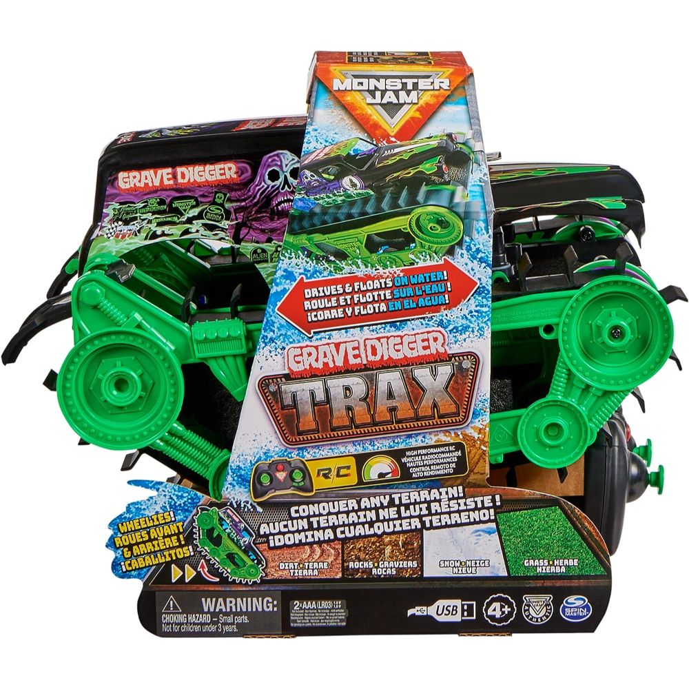 Monster Jam Rc Grave Digger Trax Monster Jam Rc Grave Digger Trax