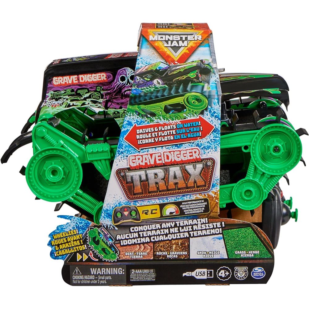 Monster Jam Rc Grave Digger Trax