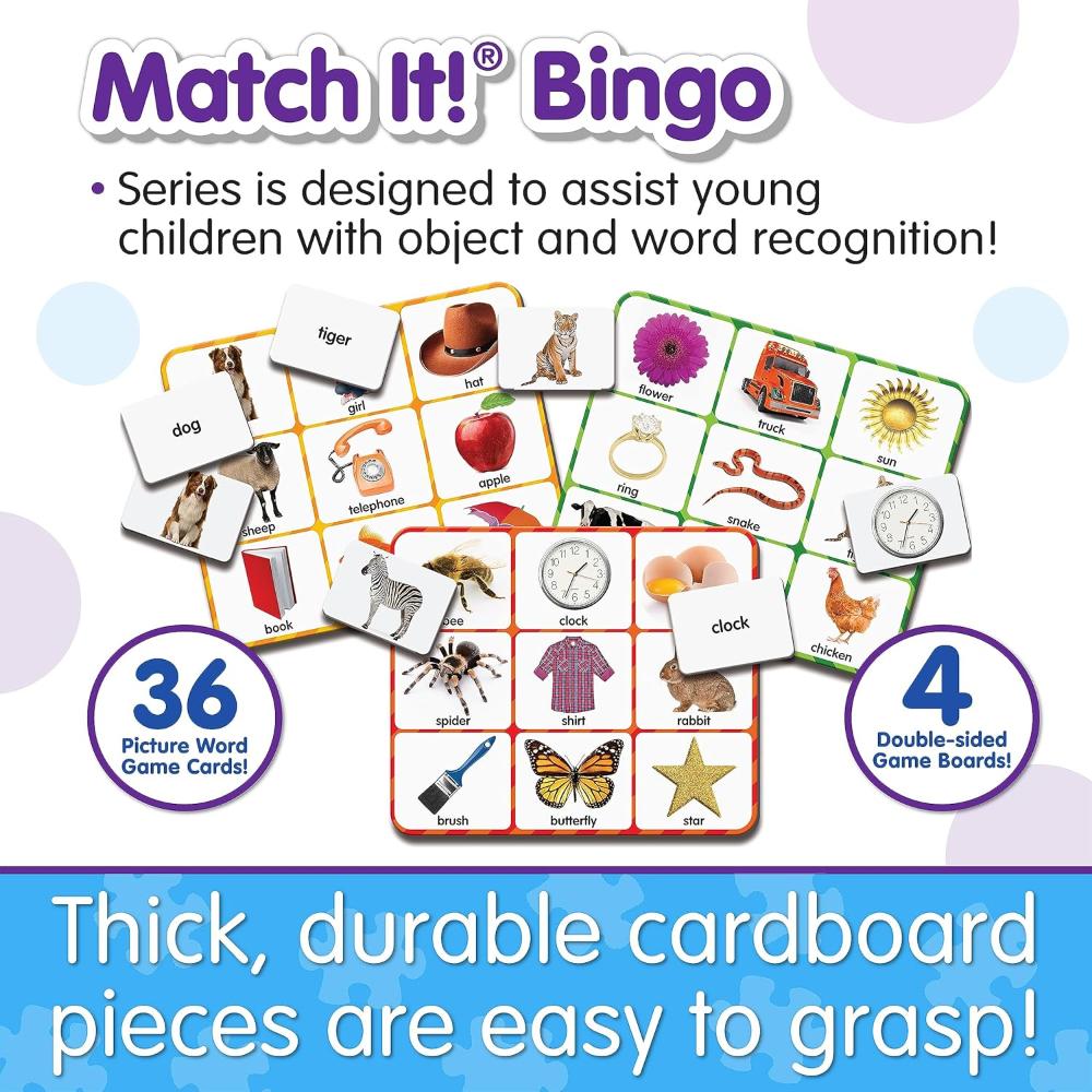 The Learning Journey: Match It! Bingo - Picture Word