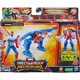 Marvel Mech Strike Mechasaurs 4-Inch Captain America & Redwing