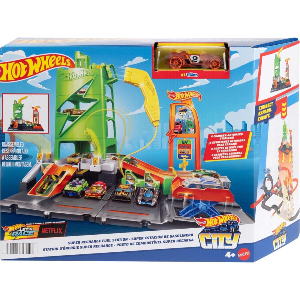Hot Wheels City Super Recharge Fuel Station