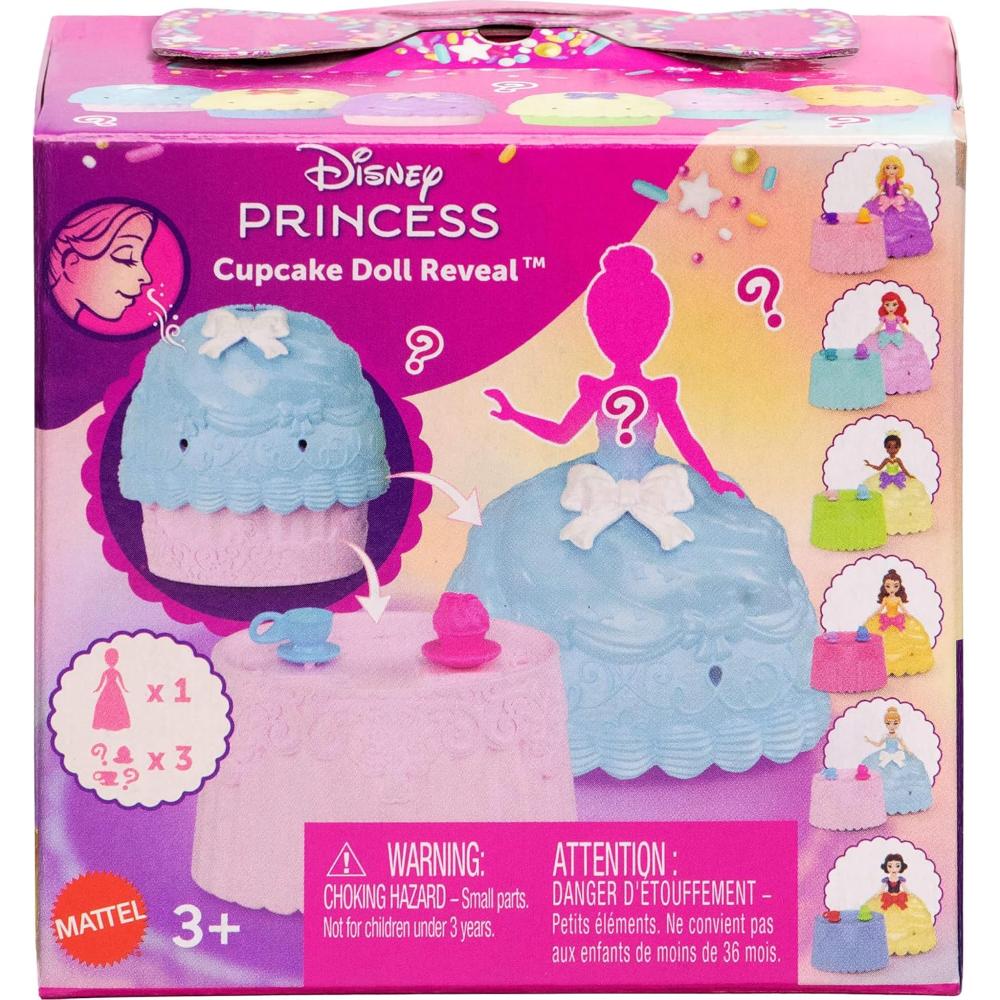 Disney Princess Cupcake Doll Reveal Toy with 5 Surprises Disney Princess Cupcake Doll Reveal Toy with 5 Surprises