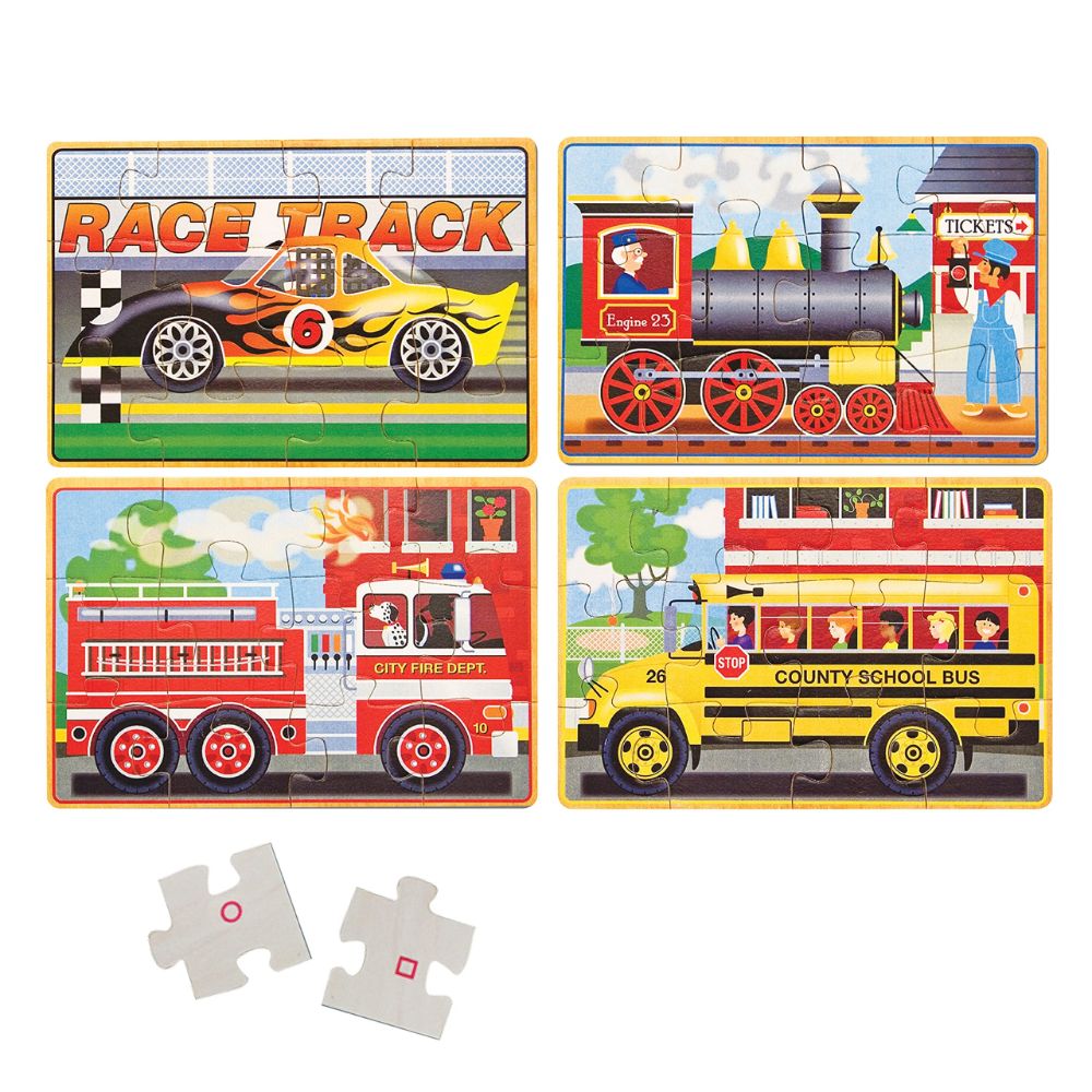 Melissa & Doug - Vehicle Puzzle In A Box