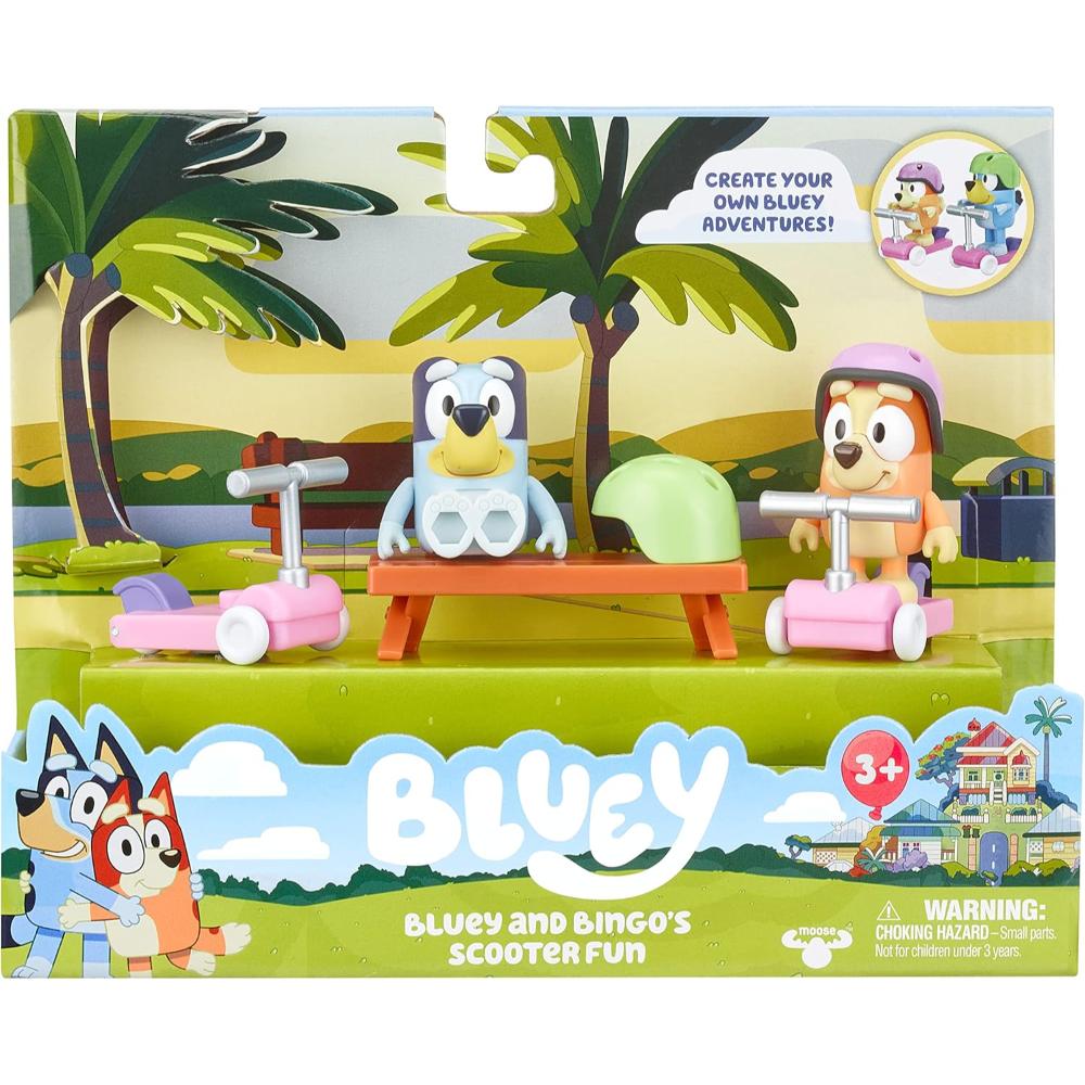 Bluey S4 Fig & Vhcl Playset - Scooter Time