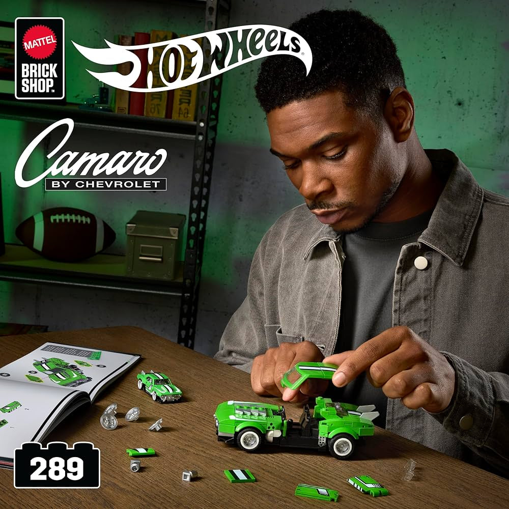 Mattel Brick Shop HW Speed Camaro