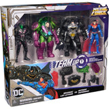 DC Metal Force 4In Team Up Brainiac and Lex Luthor vs Batman and Superman Set