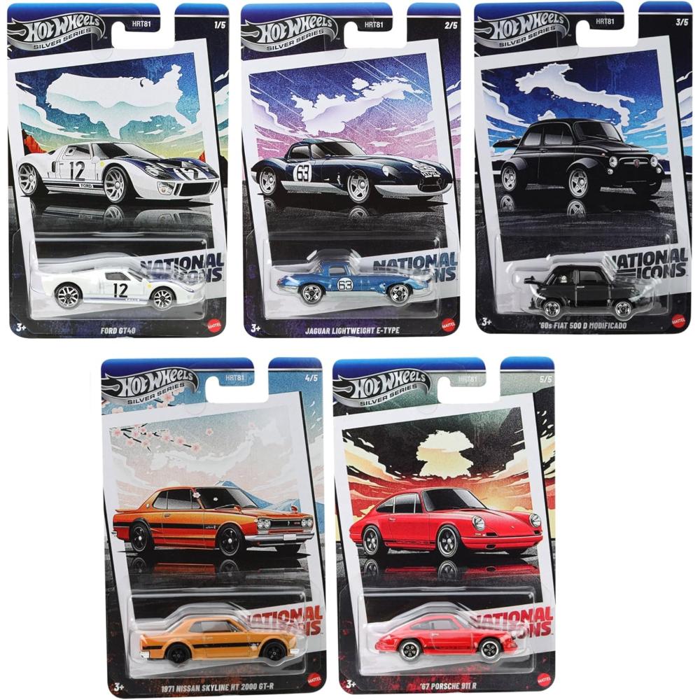 Hot Wheels National Icons Themed Vintage Assorted