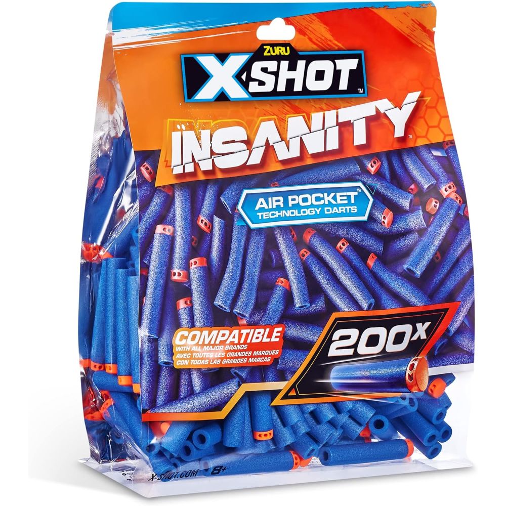 X-Shot Insanity Darts 200 Pieces X-Shot Insanity Darts 200 Pieces