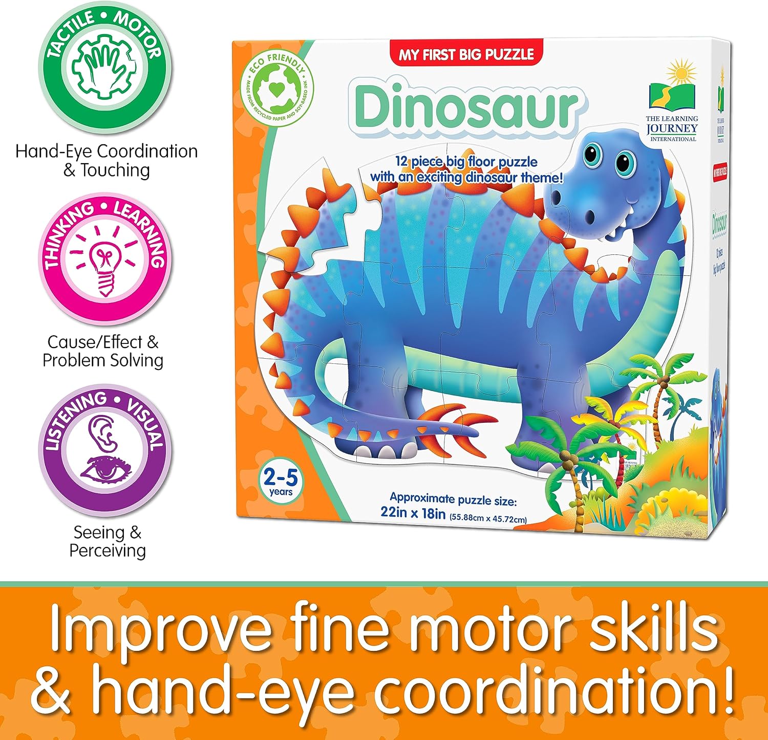 The Learning Journey My First Big Floor Puzzle Dinosaur