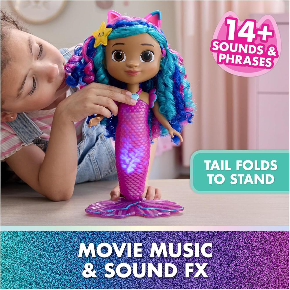 Gabby's Dollhouse The Movie Sing & Shine Mermaid Gabby
