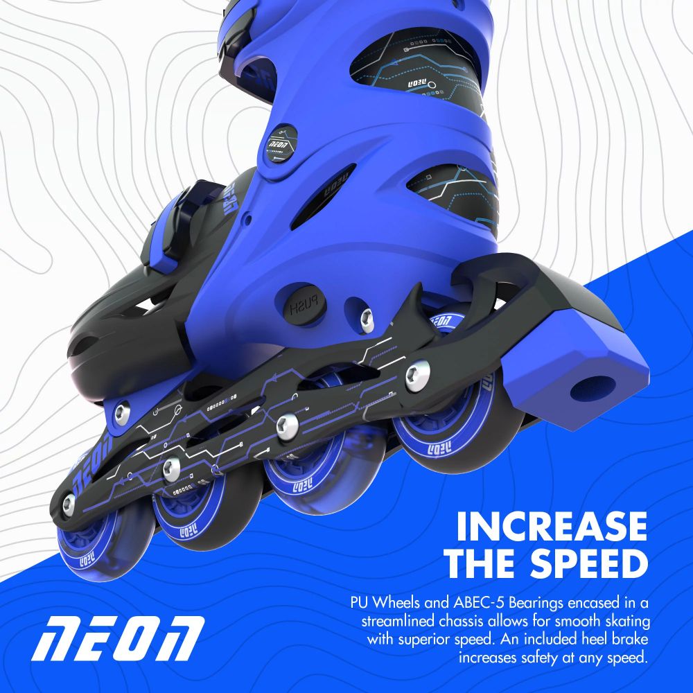 YVolution Neon Inline Skates Blue