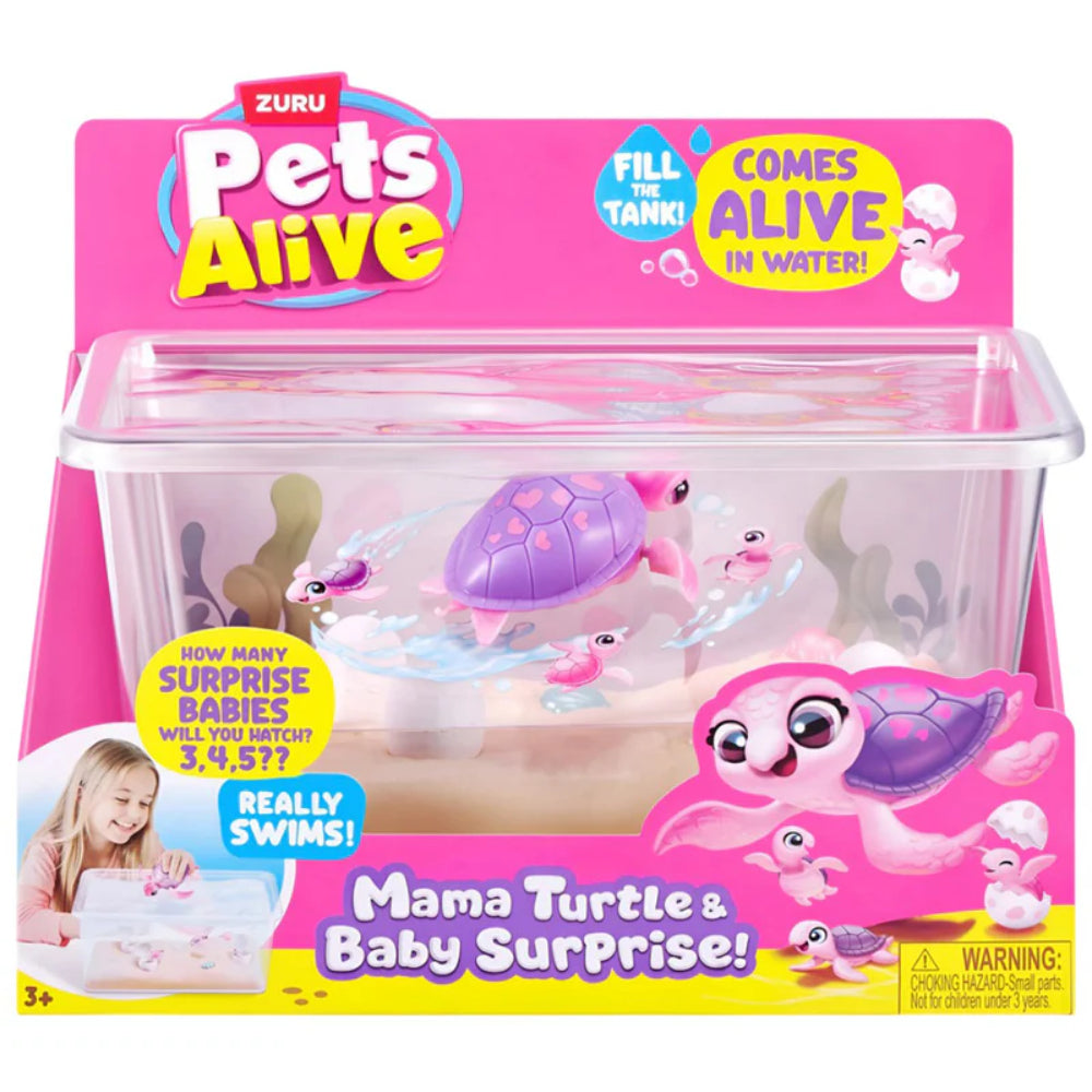 Zuru Pets Alive Baby Series 1 Mama Turtle Surprise