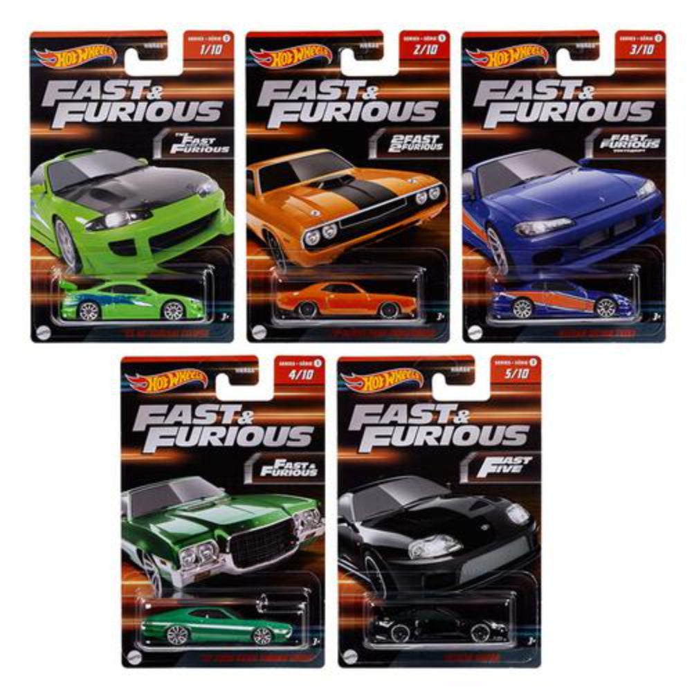 Hot Wheels Themed Fast  Furious Asst
