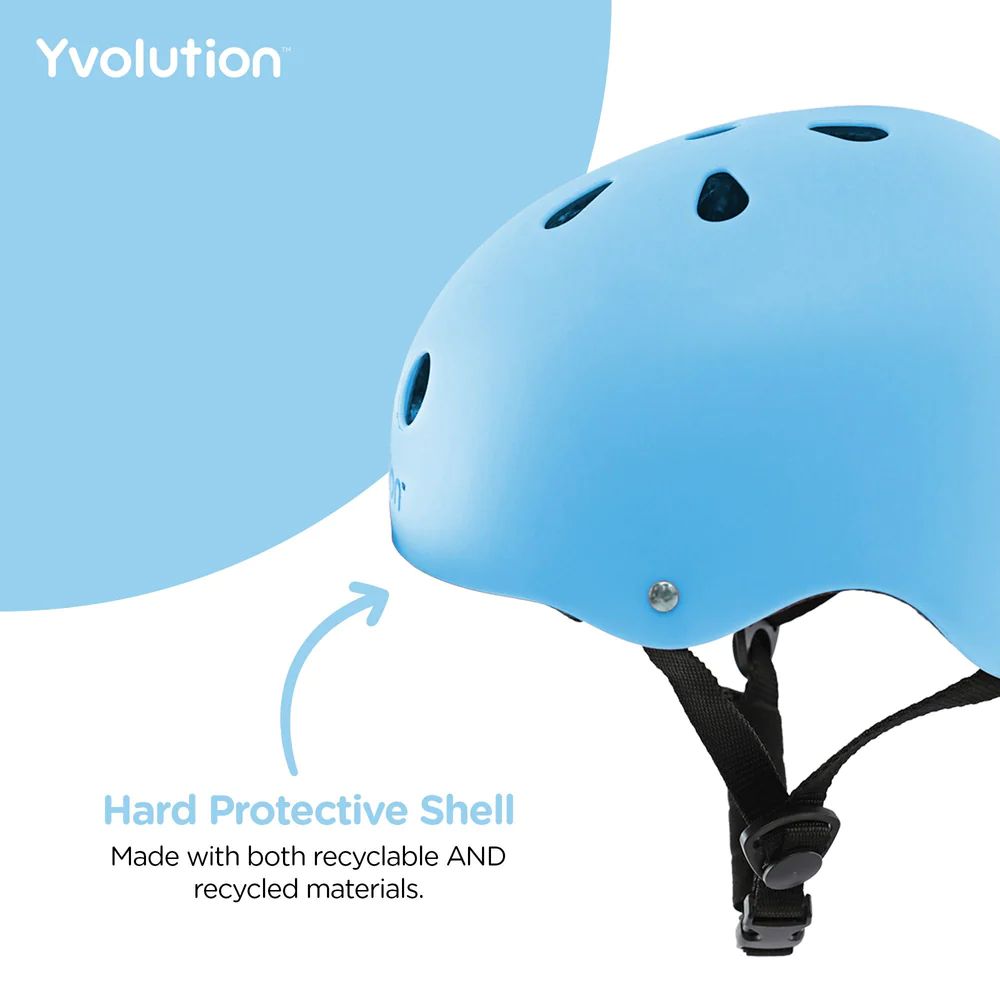 Yvolution Neon Adjustable Helmet for Kids Blue