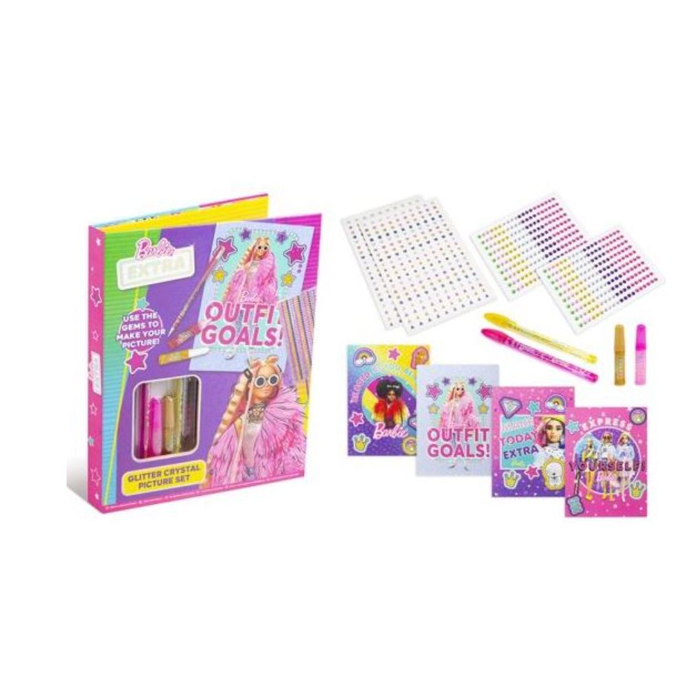 Barbie Extra Glitter Crystal Picture Set Barbie Extra Glitter Crystal Picture Set
