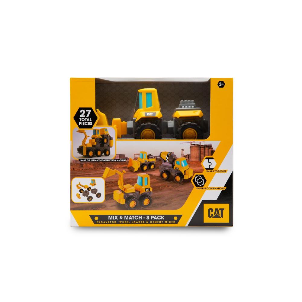 Cat Construction Fleet Mix&Match 3Pk Assorted