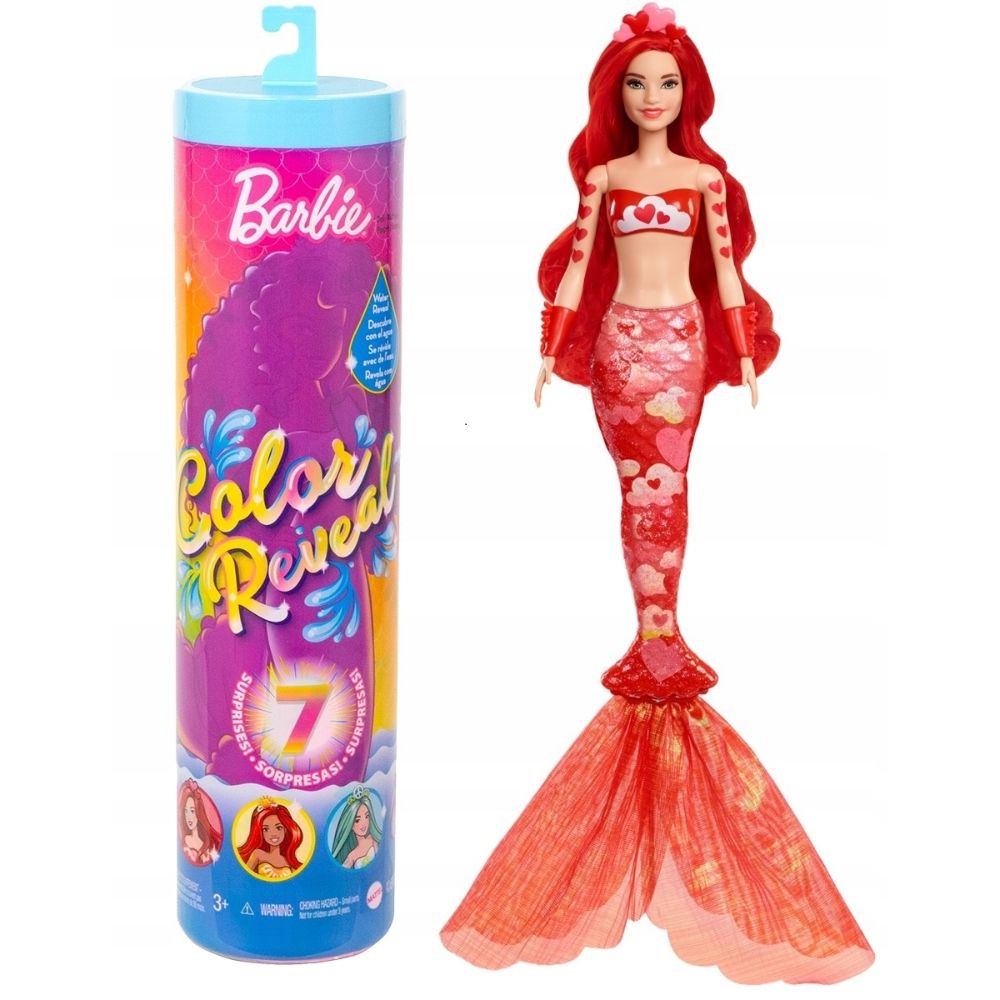 Barbie Doll Color Reveal Rainbow Mermaid Series