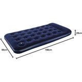 Bestway Pavillo Air Mattress Twin with Built-in Foot Pump blue 1.88 m x 99 cm 28