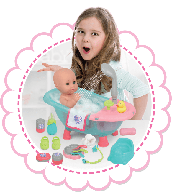 Baby Habibi Doll Bathtub Set