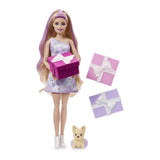 Barbie Party Unboxed Doll Pet Birthday Series Birthday Bows