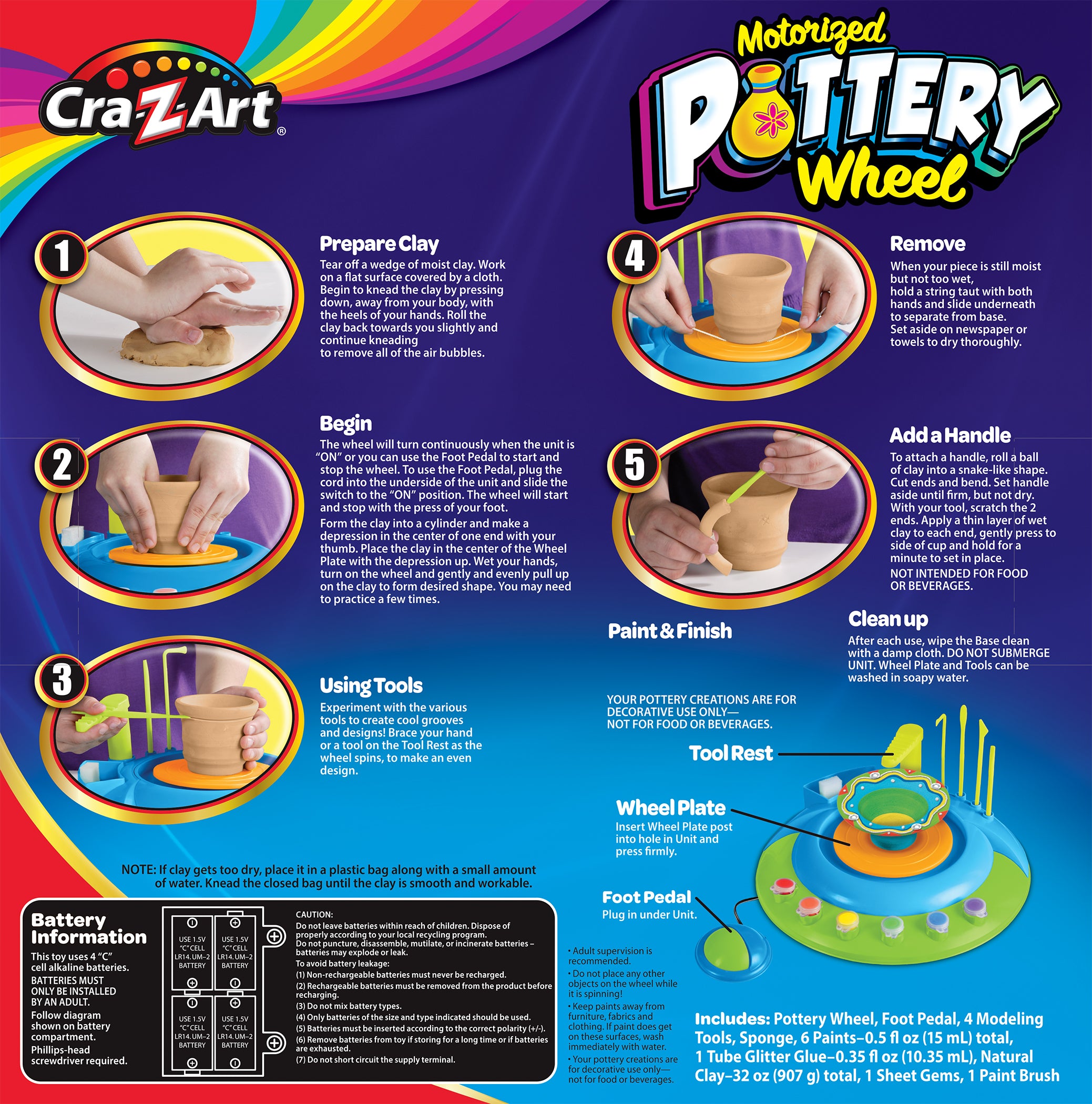 CraZart Motorized Pottery Wheel CraZart Motorized Pottery Wheel