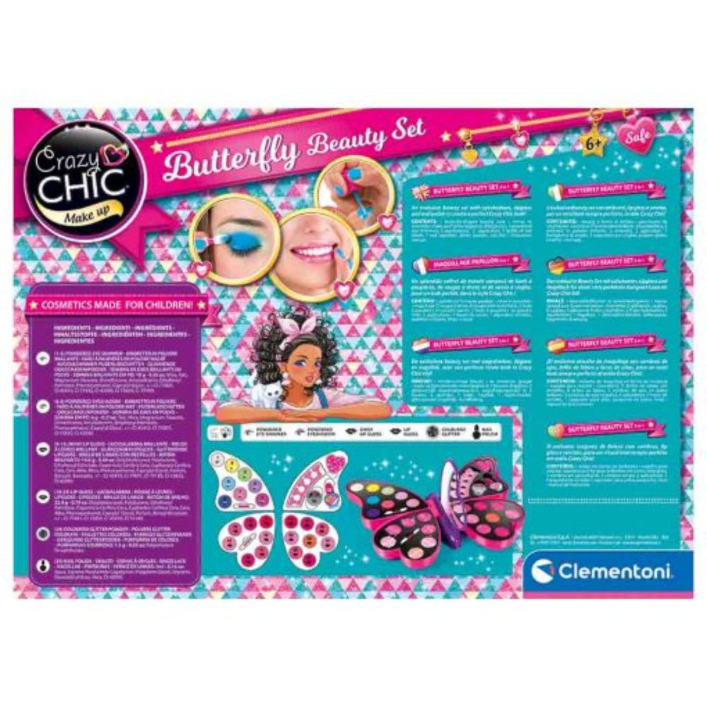 Clementoni Crazy Chic Butterfly Beauty Set Clementoni Crazy Chic Butterfly Beauty Set