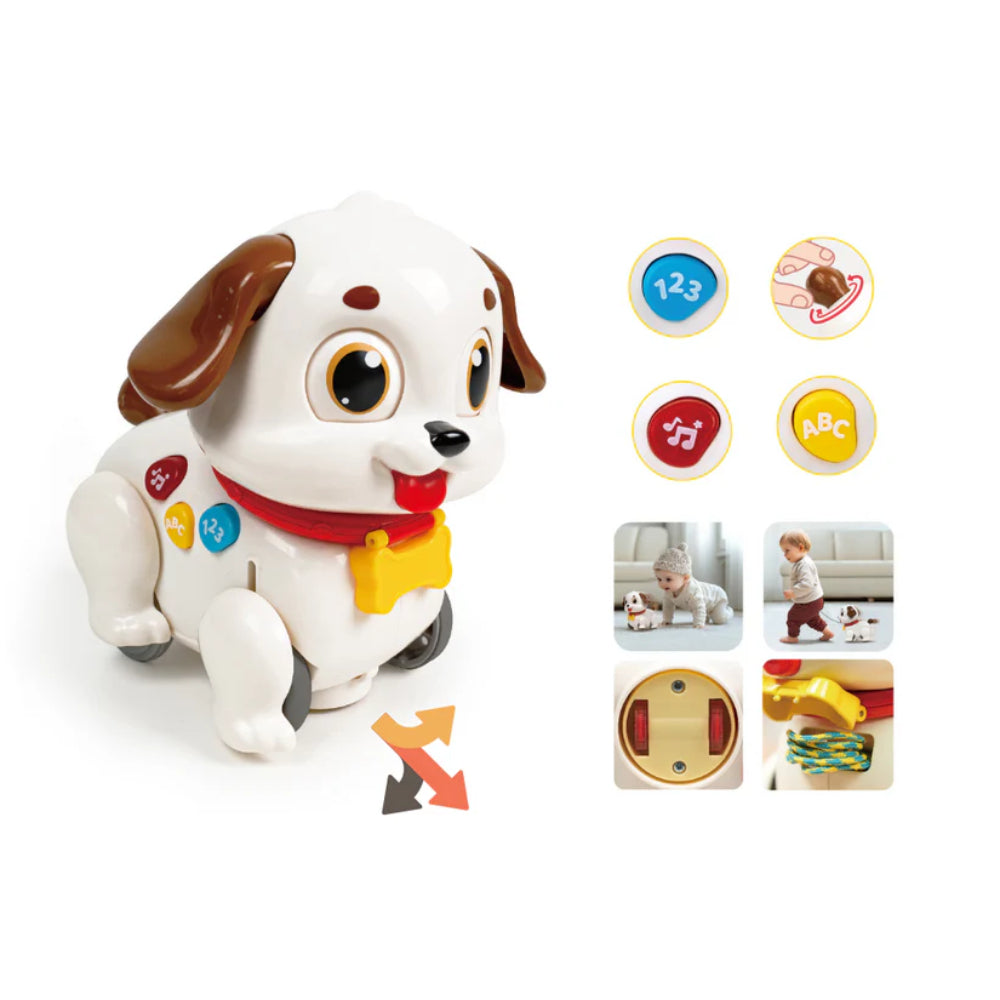 Hola Crawl & Pull Along Learning Puppy
