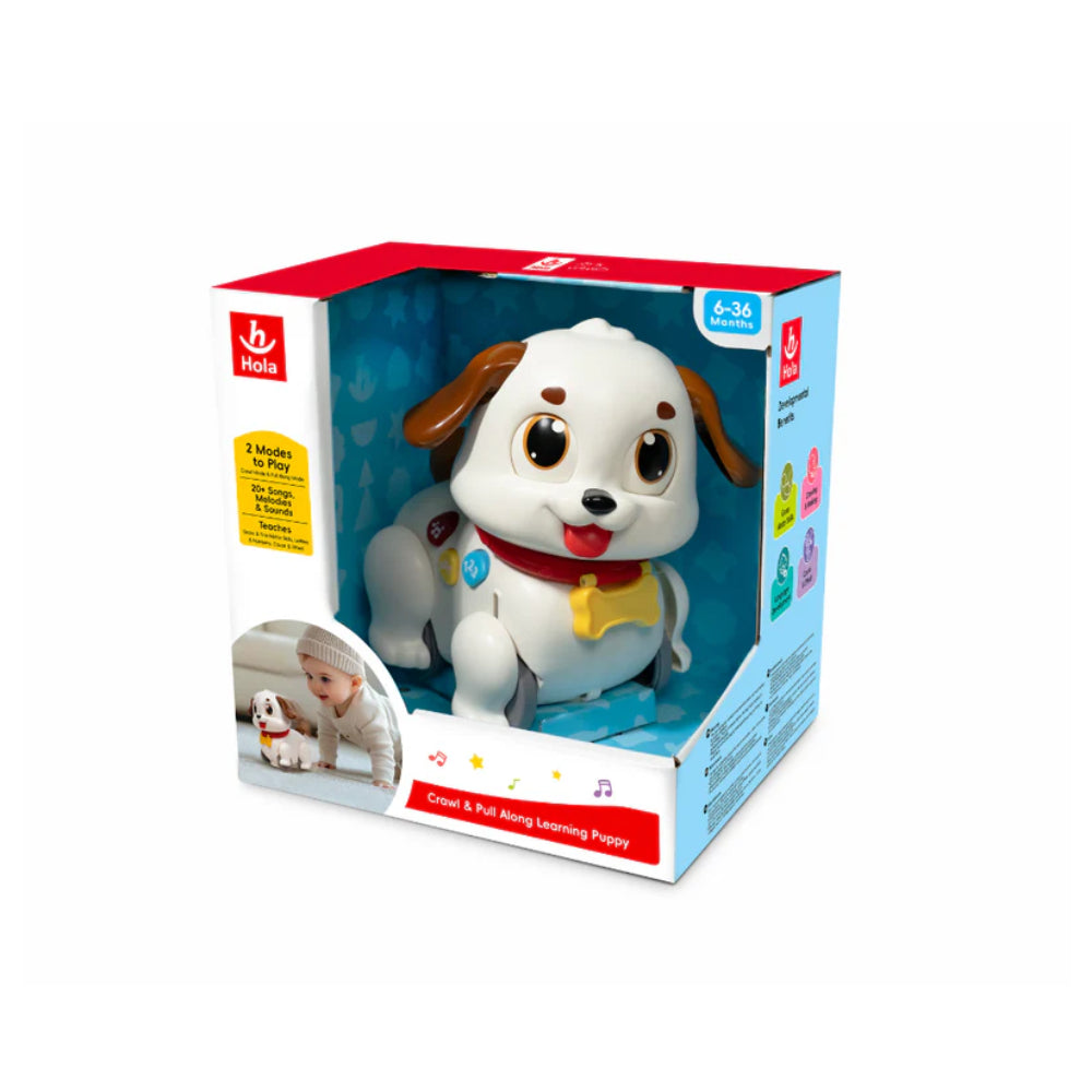 Hola Crawl & Pull Along Learning Puppy