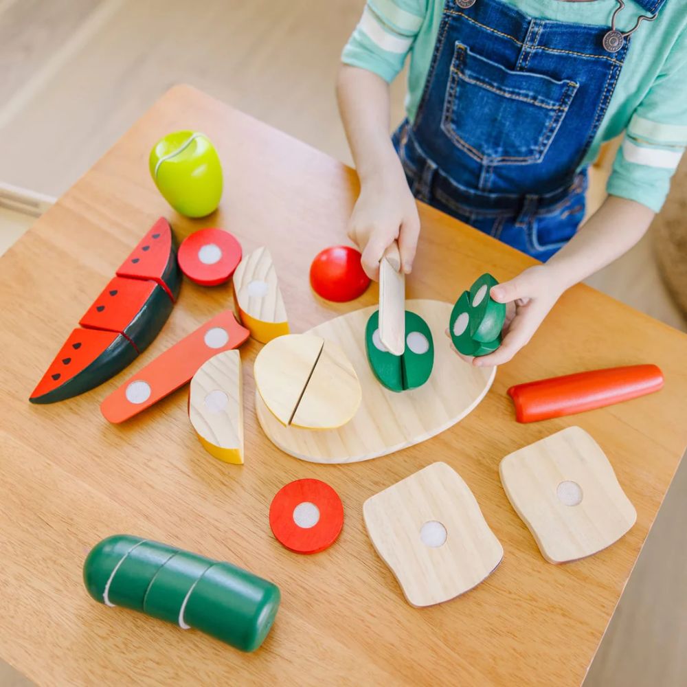 Melissa and sale doug cutting vegetables