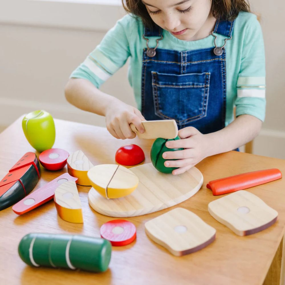 Melissa & doug store wooden cutting food