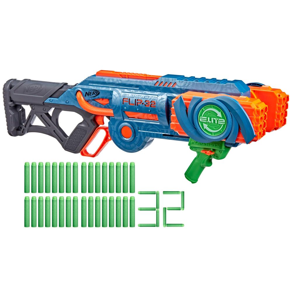 Nerf Elite 2.0 Flipshots Flip-32 Blaster with 32 Dart Barrels