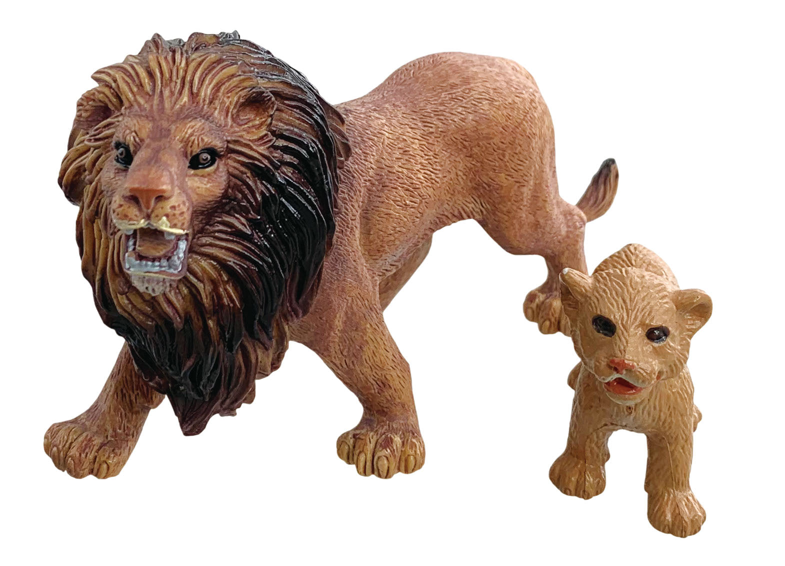 Animal Planet 2 Pcs Lion In Open Touch Box