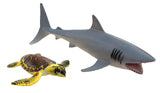 Animal Planet 2 Pcs Shark And Turtle In Open Touch Box