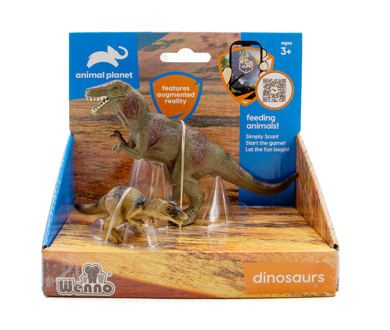 Animal Planet 2 Pcs Tyrannosaurus In Open Touch Box