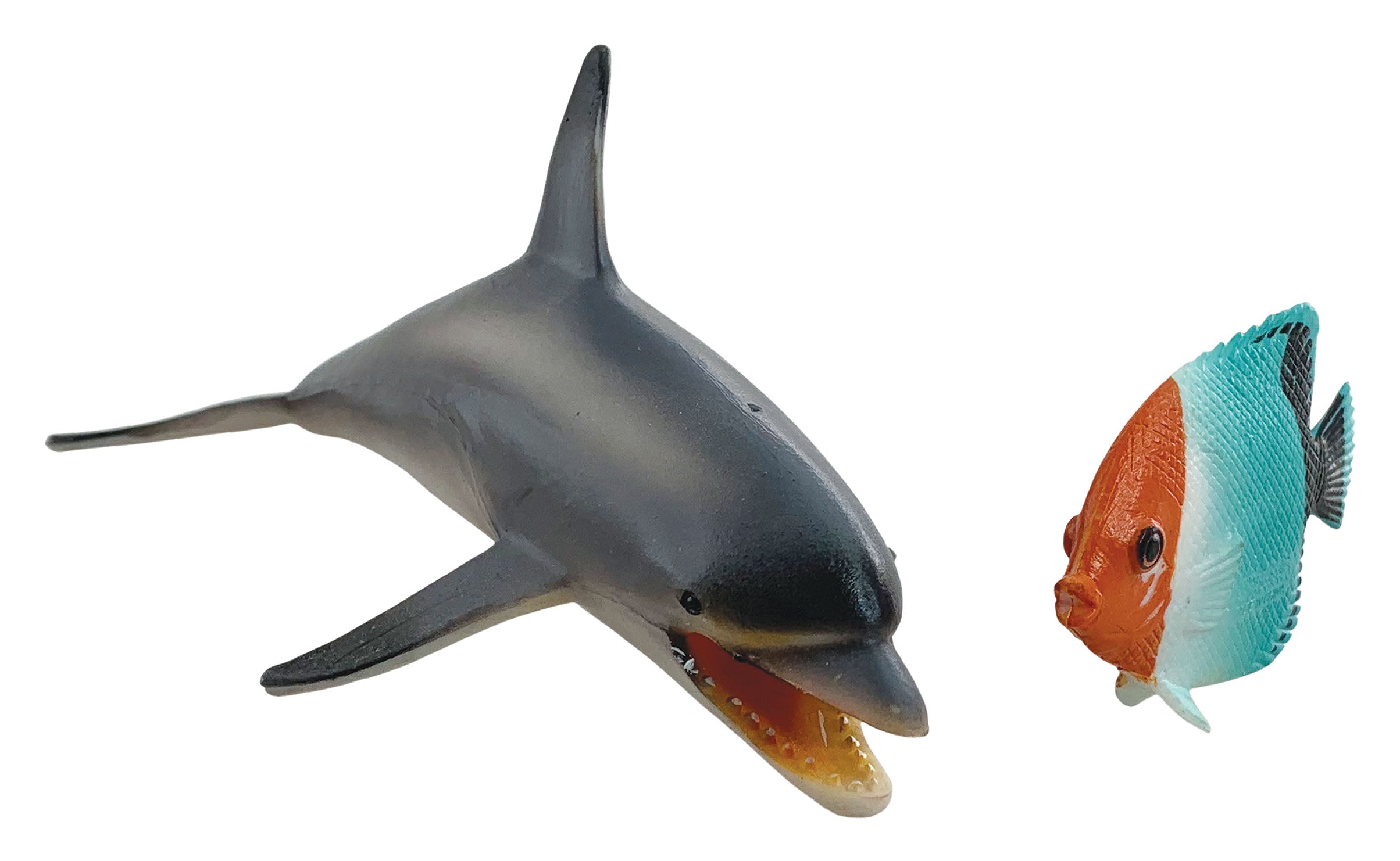 Animal Planet 2 Pcs Dolphin And Fish In Open Touch Box
