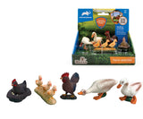 Animal Planet 5 Pcs Chickens And Ducks In Open Touch Box