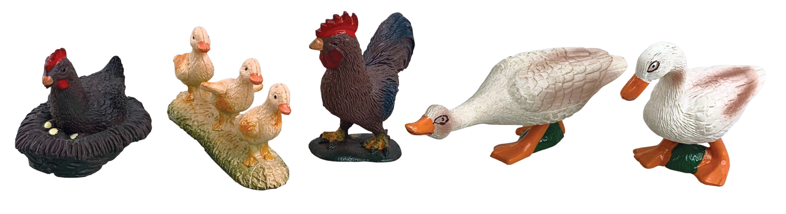 Animal Planet 5 Pcs Chickens And Ducks In Open Touch Box