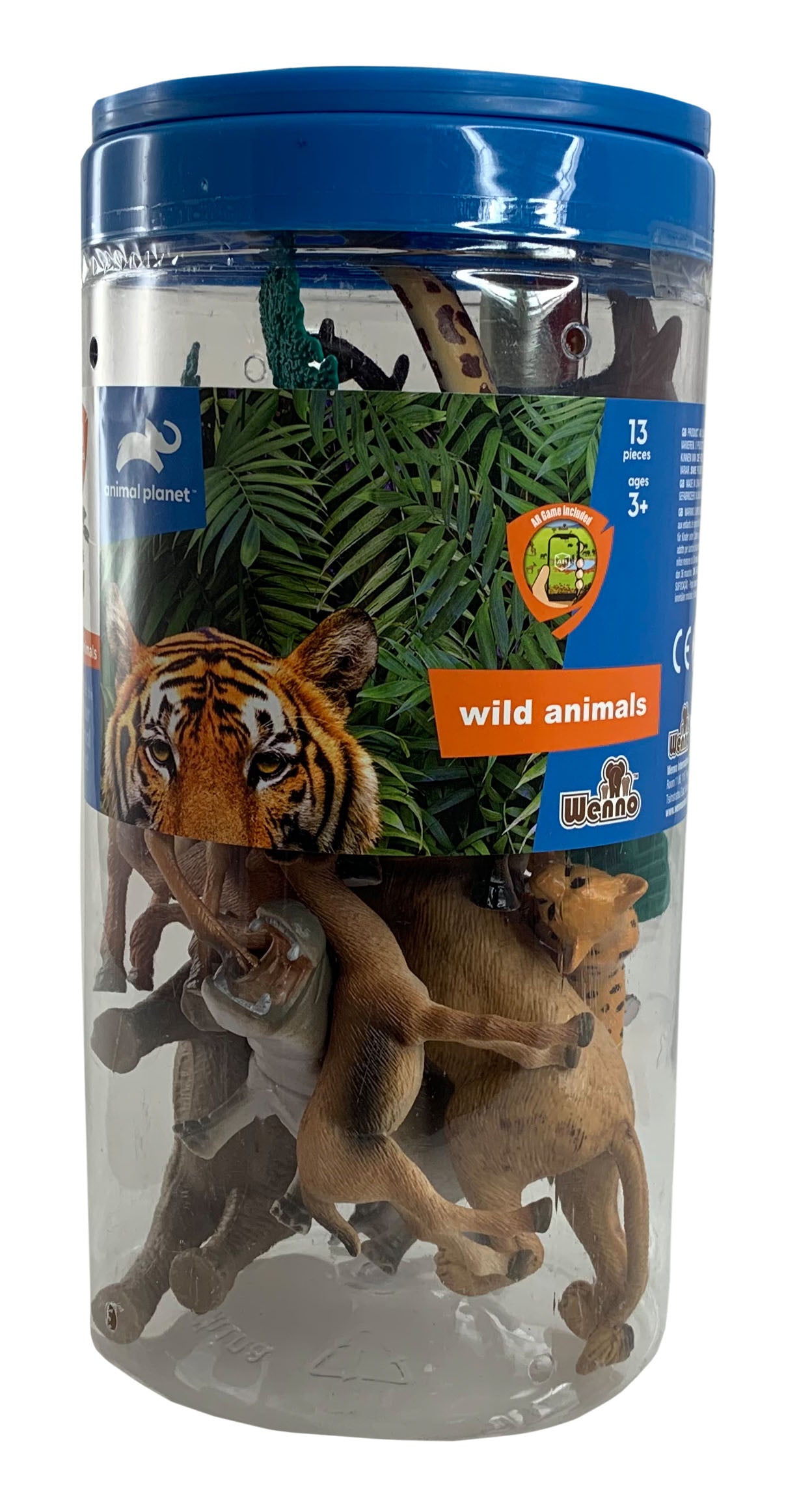 Animal Planet 13 Pcs Wild Animal Playset In Bucket