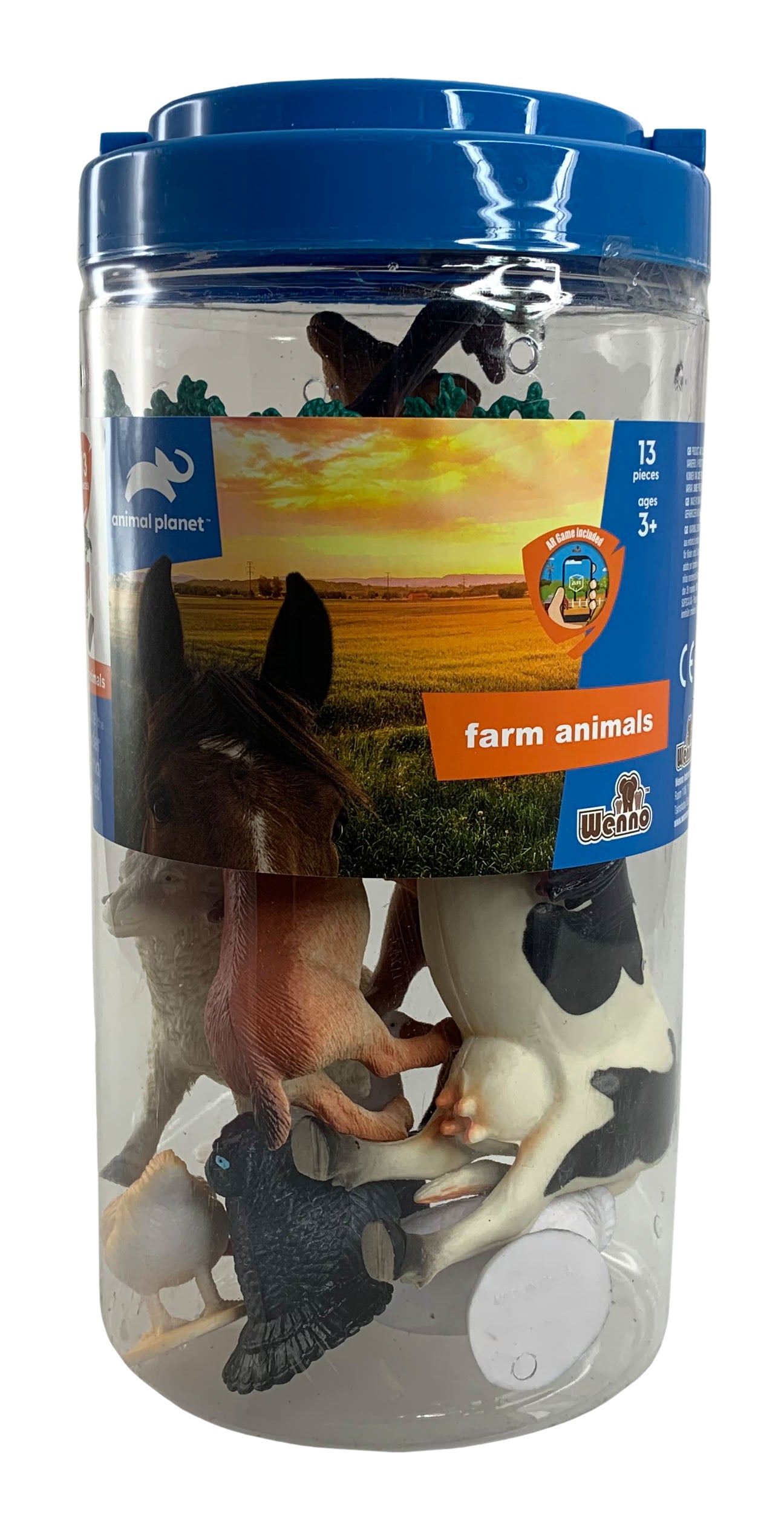 Animal Planet 13 Pcs Farm Animal Playset In Bucket