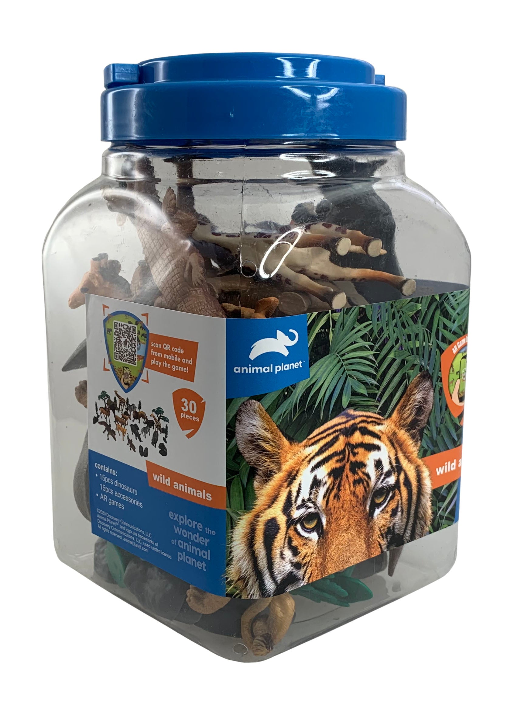 Animal Planet 30 Pcs Wild Animal Playset In 32L Bucket