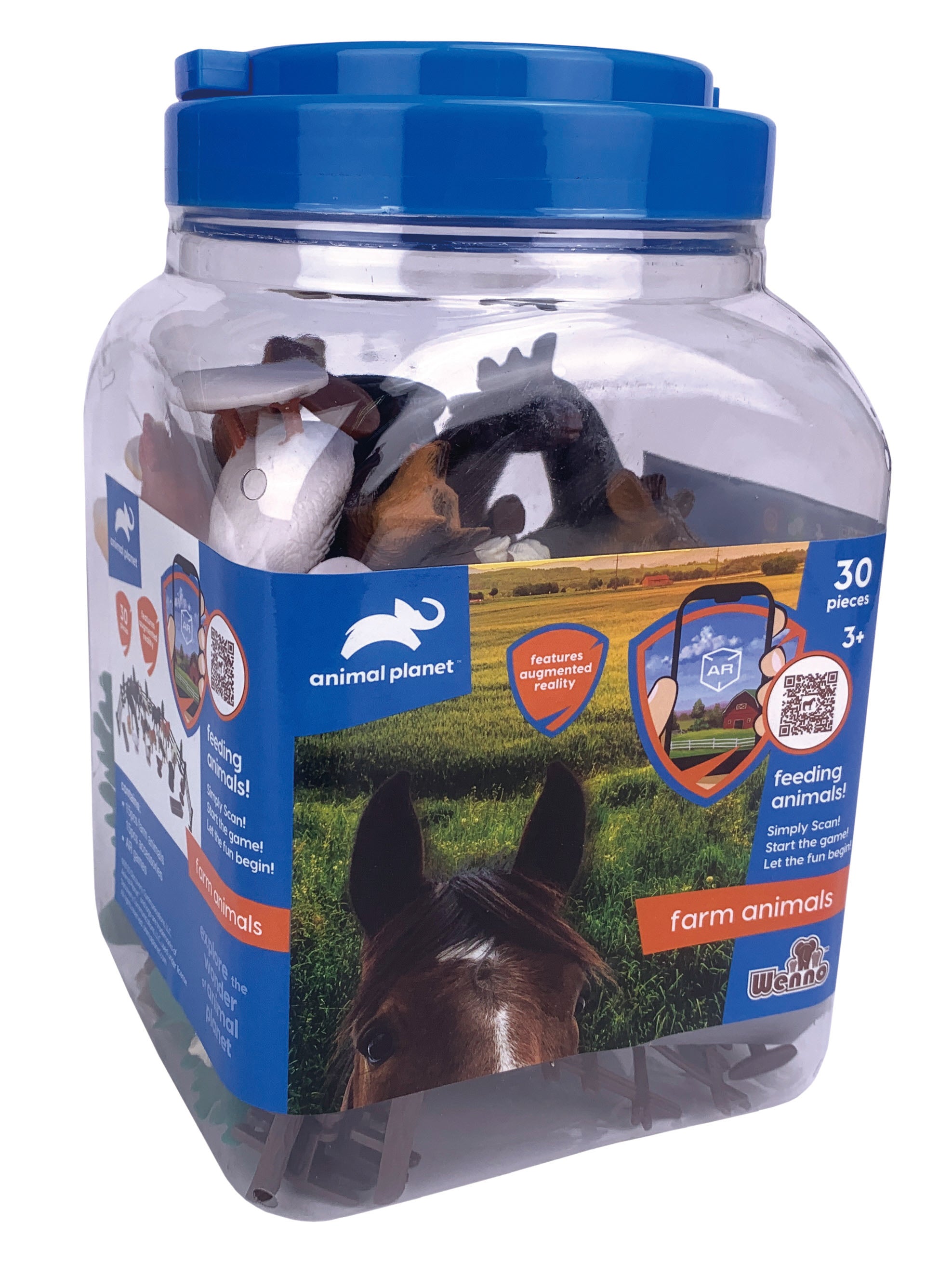 Animal Planet 30 Pcs Farm Animal Playset In 32L Bucket