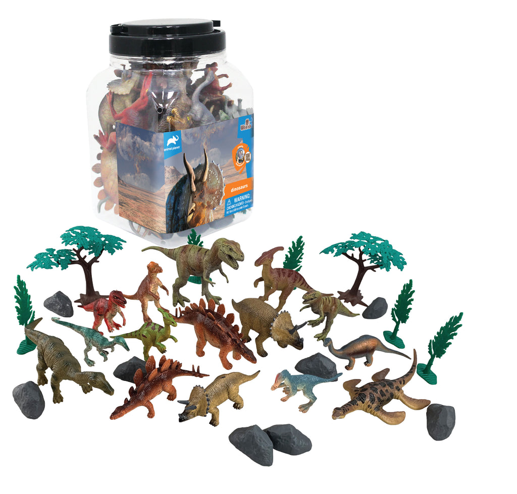 Animal Planet 30 Pcs Dinosaur Playset In 32L Bucket