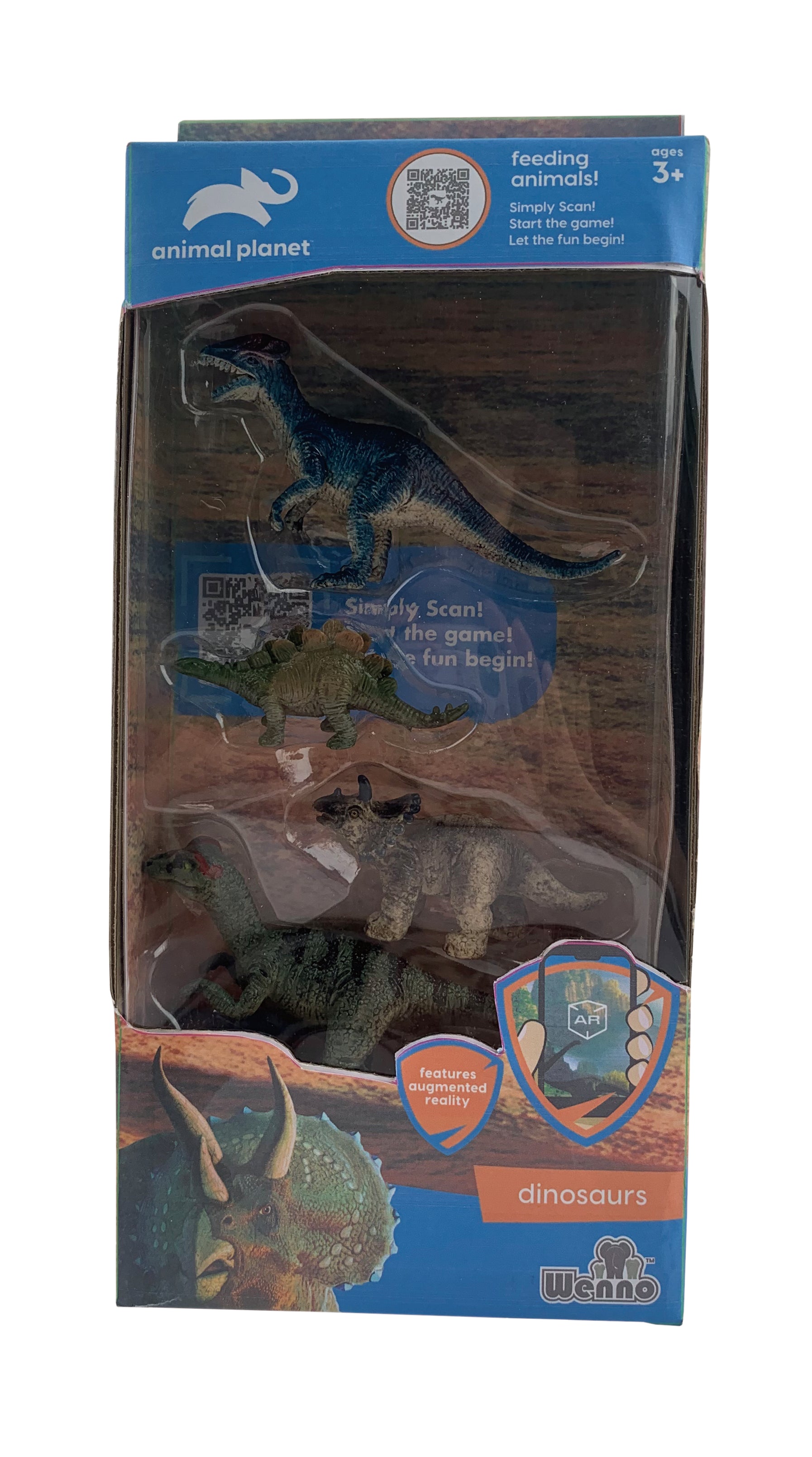 Animal Planet 4 Pcs Dinosaur In Window Box