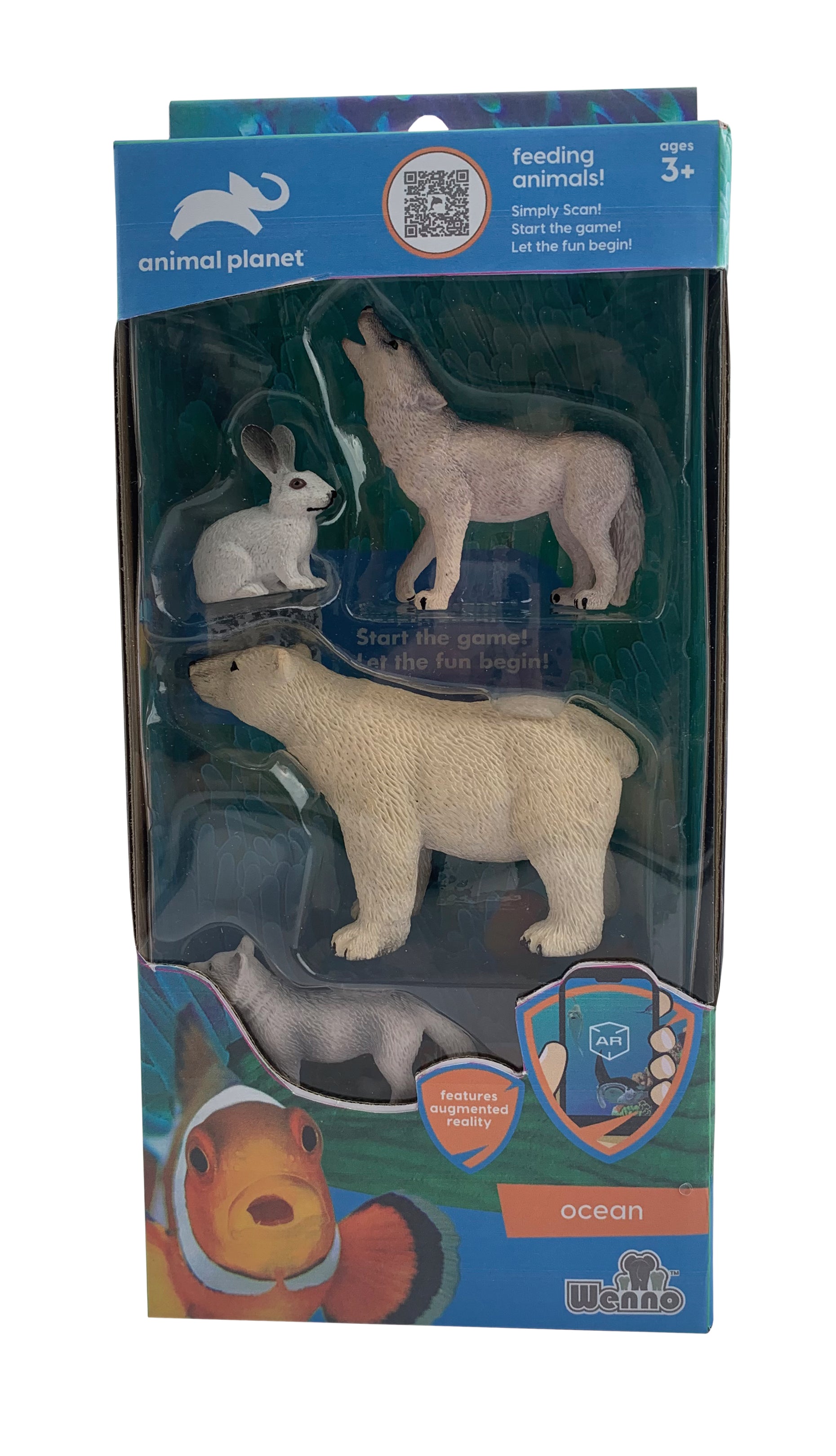 Animal Planet 4 Pcs Polar Animal In Window Box