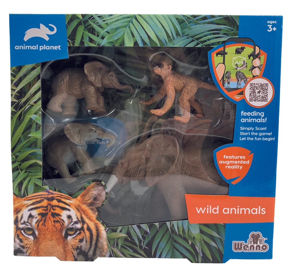 Animal Planet 4 Pcs Wild Animal In Window Box