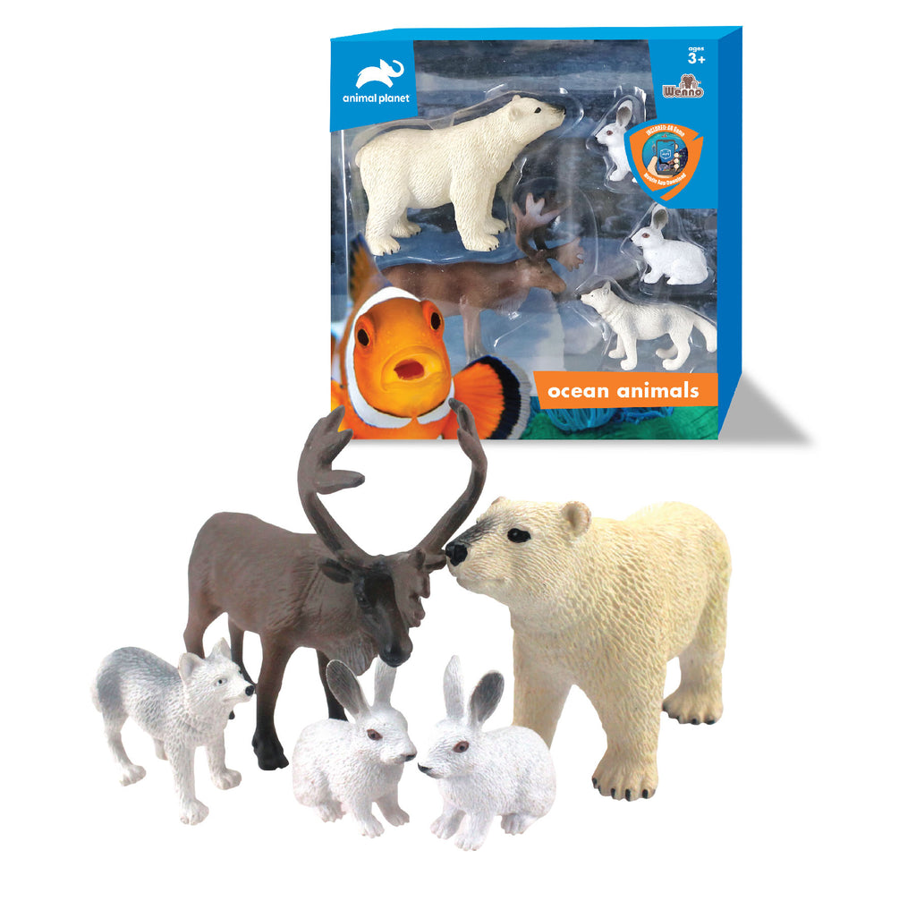 Animal Planet 5 Pcs Polar Animal In Window Box